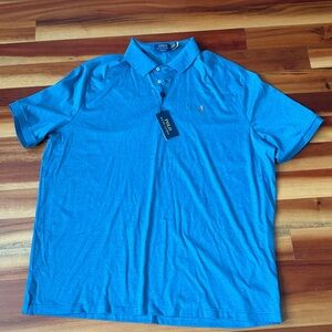 Polo Ralph Lauren Shirt Men's XXL Polo Cotton  Shirt Blue Grey